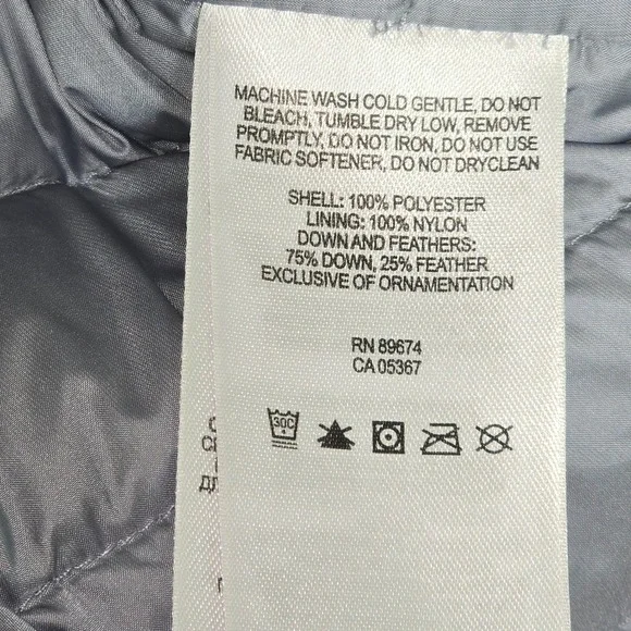 Mountain Hardwear Light Blue/Grey XL Puffer Jacket - Picture 5 of 7